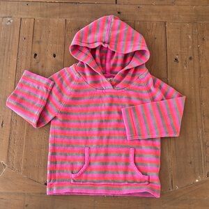 Peek striped hooded sweater
